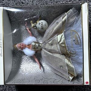 Celebration Barbie Doll with Gold and White Gown
